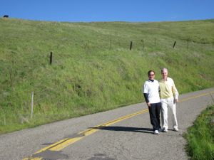 Phil and I on our continued journey in the Foothills near Hensley Lake, March 2011