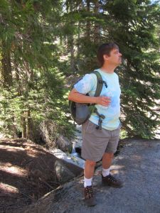 Matt Ward on Hike from Panoramic Point
