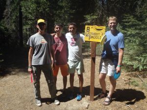 My fellow Disc Golf Competitors at Hole 8
