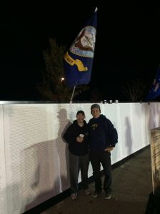 Jason and Jerry at the Wall of Remembrance in November 2014