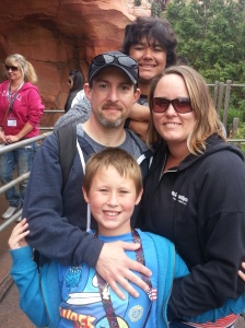 Newsome Family in Disneyland